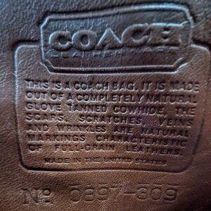 Coach Vintage Leather "Diplomat" Briefcase, Made in USA